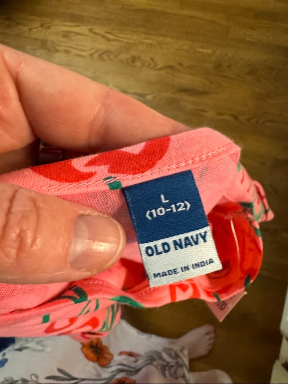 NWT Old Navy Pink Cherry-Print Girls Dress size L (10–12) - Picture 2 of 5